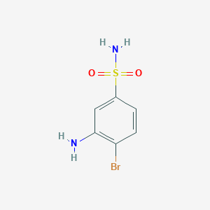 molecular formula C6H7BrN2O2S B3039257 3-氨基-4-溴苯磺酰胺 CAS No. 100367-90-6