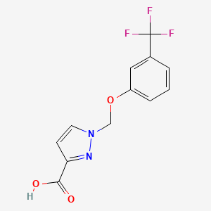 1-{[3-(trifluoromethyl)phenoxy]methyl}-1H-pyrazole-3-carboxylic acid