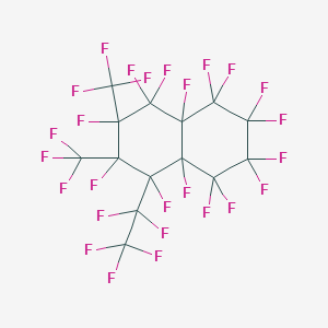 molecular formula C14F26 B3039272 1,1,2,2,3,3,4,4,4a,5,5,6,7,8,8a-Pentadecafluoro-8-(1,1,2,2,2-pentafluoroethyl)-6,7-bis(trifluoromethyl)naphthalene CAS No. 1005033-42-0