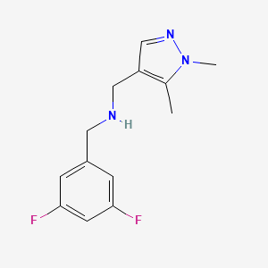 N-(3,5-Difluorobenzyl)-N-[(1,5-dimethyl-1H-pyrazol-4-YL)methyl]amine