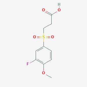 3-[(3-Fluoro-4-methoxyphenyl)sulfonyl]propanoic acid