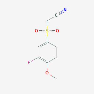 molecular formula C9H8FNO3S B3039321 4-[(Cyanomethyl)sulfonyl]-2-fluoroanisole CAS No. 1015603-63-0
