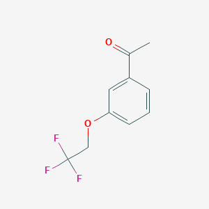 molecular formula C10H9F3O2 B3039322 1-[3-(2,2,2-三氟乙氧基)苯基]乙酮 CAS No. 1017025-91-0