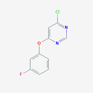 molecular formula C10H6ClFN2O B3039325 4-(3-Fluorophenoxy)-6-chloropyrimidine CAS No. 1017067-02-5