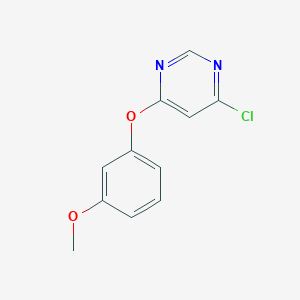 molecular formula C11H9ClN2O2 B3039326 4-(3-Methoxyphenoxy)-6-chloropyrimidine CAS No. 1017087-53-4