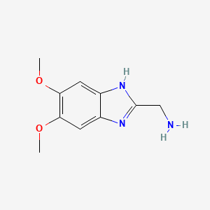 molecular formula C10H13N3O2 B3039328 2-(Aminomethyl)-5,6-dimethoxy-1H-benzimidazole CAS No. 1017190-67-8