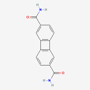 molecular formula C14H10N2O2 B3039340 Biphenylene-2,6-dicarboxamide CAS No. 1017793-92-8