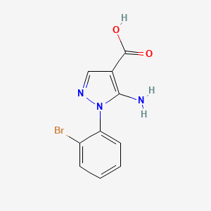 5-Amino-1-(2-bromophenyl)pyrazole-4-carboxylic acid