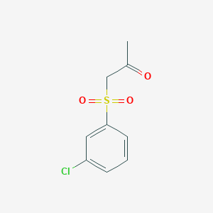 molecular formula C9H9ClO3S B3039351 1-[(3-Chlorophenyl)sulfonyl]acetone CAS No. 1018523-99-3