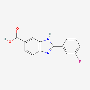 2-(3-Fluorophenyl)-1H-benzimidazole-5-carboxylic acid