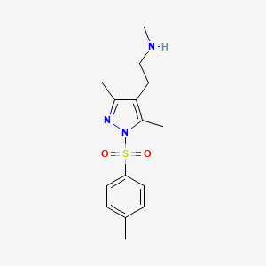 3,5-Dimethyl-4-[2-(methylamino)ethyl]-1-(4-toluenesulphonyl)-1H-pyrazole