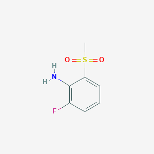 molecular formula C7H8FNO2S B3039363 2-Fluoro-6-methanesulfonylaniline CAS No. 1022971-95-4