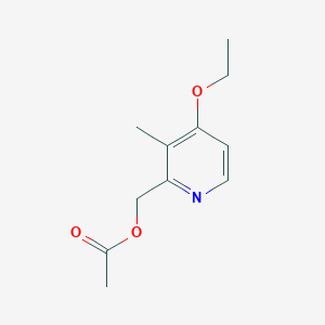B3039367 2-Acetoxymethyl-3-methyl-4-ethoxy-pyridine CAS No. 1025888-85-0