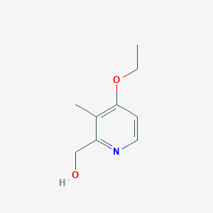 molecular formula C9H13NO2 B3039370 2-Hydroxymethyl-3-methyl-4-ethoxy-pyridine CAS No. 1026549-97-2