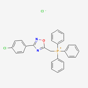 {[3-(4-Chlorophenyl)-1,2,4-oxadiazol-5-yl]methyl}(triphenyl)phosphonium chloride