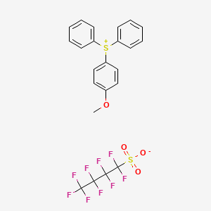 (4-Methoxyphenyl)-diphenylsulfanium;1,1,2,2,3,3,4,4,4-nonafluorobutane-1-sulfonate