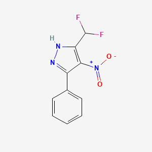 5-(difluoromethyl)-4-nitro-3-phenyl-1H-pyrazole