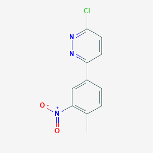 B3039391 3-Chloro-6-(4-methyl-3-nitrophenyl)pyridazine CAS No. 1030584-84-9