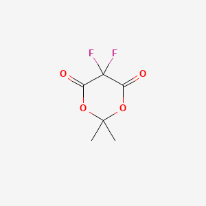 molecular formula C6H6F2O4 B3039392 5,5-Difluoro-2,2-dimethyl-1,3-dioxane-4,6-dione CAS No. 1031926-89-2