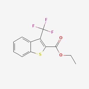 molecular formula C12H9F3O2S B3039395 3-(三氟甲基)苯并[b]噻吩-2-甲酸乙酯 CAS No. 1031929-14-2