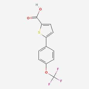 5-[4-(Trifluoromethoxy)phenyl]thiophene-2-carboxylic acid