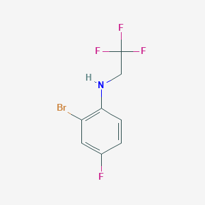 molecular formula C8H6BrF4N B3039410 2-bromo-4-fluoro-N-(2,2,2-trifluoroethyl)aniline CAS No. 1039963-64-8