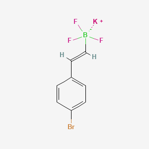 molecular formula C8H6BBrF3K B3039411 Potassium 2-(4-bromophenyl)vinyltrifluoroborate CAS No. 1041465-92-2