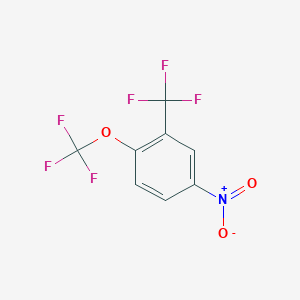 molecular formula C8H3F6NO3 B3039417 4-硝基-1-(三氟甲氧基)-2-(三氟甲基)苯 CAS No. 104678-88-8