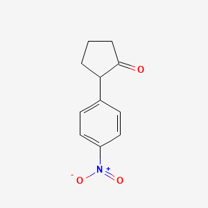 molecular formula C11H11NO3 B3039420 Cyclopentanone, 2-(4-nitrophenyl)- CAS No. 104869-89-8