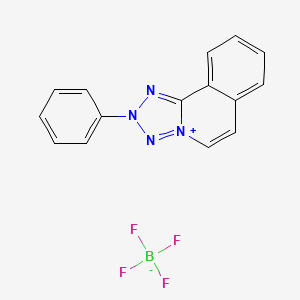 molecular formula C15H11BF4N4 B3039423 2-苯基-2H-[1,2,3,4]四唑并[5,1-a]异喹啉-4-氟硼酸盐 CAS No. 104917-99-9