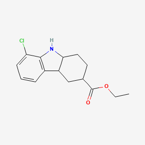 Ethyl 8-chloro-2,3,4,4a,9,9a-hexahydro-1H-carbazole-3-carboxylate