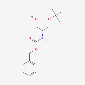 molecular formula C15H23NO4 B3039436 (R)-2-Benzyloxycarbonylamino-3-tert-butoxy-1-propanol CAS No. 1058553-33-5