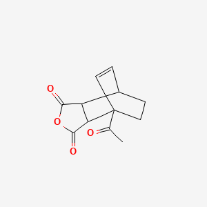 molecular formula C12H12O4 B3039439 1-Acetyl-4-oxatricyclo[5.2.2.0~2,6~]undec-8-ene-3,5-dione CAS No. 106167-60-6