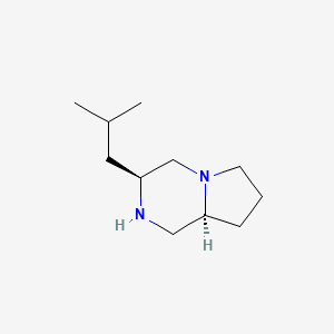 molecular formula C11H22N2 B3039447 (S,S)-3-Isobutyl-1,4-diazabicyclo[4.3.0]nonane CAS No. 1072102-31-8