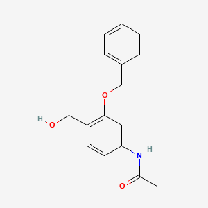 molecular formula C16H17NO3 B3039449 N-[3-(苄氧基)-4-(羟甲基)苯基]乙酰胺 CAS No. 107351-60-0