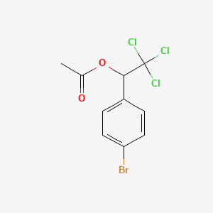 molecular formula C10H8BrCl3O2 B3039451 1-(4-Bromophenyl)-2,2,2-trichloroethyl acetate CAS No. 107447-33-6