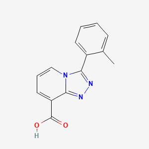 molecular formula C14H11N3O2 B3039457 3-o-Tolyl-[1,2,4]triazolo[4,3-a]pyridine-8-carboxylic acid CAS No. 1082143-81-4