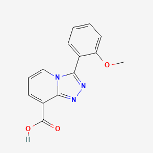 molecular formula C14H11N3O3 B3039458 3-(2-Methoxyphenyl)-[1,2,4]triazolo[4,3-a]pyridine-8-carboxylic acid CAS No. 1082143-85-8