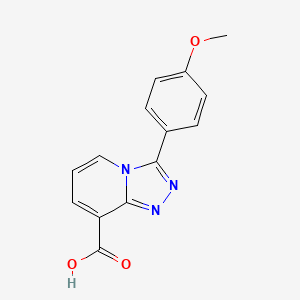 molecular formula C14H11N3O3 B3039459 3-(4-Methoxyphenyl)-[1,2,4]triazolo[4,3-a]pyridine-8-carboxylic acid CAS No. 1082166-39-9