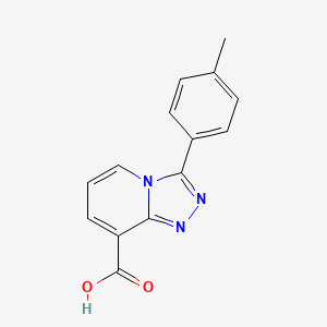 molecular formula C14H11N3O2 B3039460 3-p-Tolyl-[1,2,4]triazolo[4,3-a]pyridine-8-carboxylic acid CAS No. 1082193-74-5