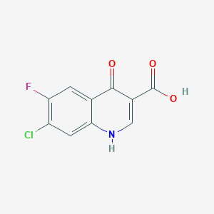 molecular formula C10H5ClFNO3 B3039462 7-Chloro-6-fluoro-4-hydroxy-3-quinolinecarboxylic acid CAS No. 108494-78-6