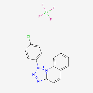 1-(4-chlorophenyl)-1H-[1,2,3,4]tetraazolo[1,5-a]quinolin-10-ium tetrafluoroborate