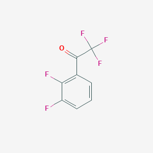 molecular formula C8H3F5O B3039471 1-(2,3-Difluorophenyl)-2,2,2-trifluoroethanone CAS No. 1092712-21-4