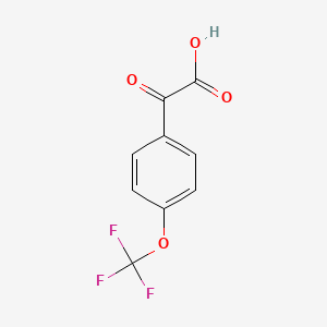 molecular formula C9H5F3O4 B3039475 4-（三氟甲氧基）苯甲酰甲酸 CAS No. 1094428-28-0