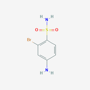 molecular formula C6H7BrN2O2S B3039476 4-Amino-2-bromobenzenesulfonamide CAS No. 1094798-12-5