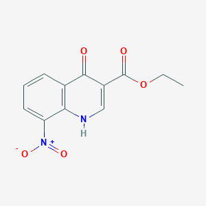 molecular formula C12H10N2O5 B3039480 Ethyl 8-nitro-4-oxo-1,4-dihydroquinoline-3-carboxylate CAS No. 109799-69-1