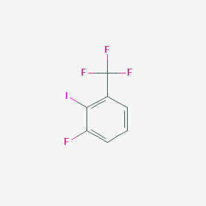 molecular formula C7H3F4I B3039485 3-氟-2-碘苯三氟甲烷 CAS No. 110192-40-0