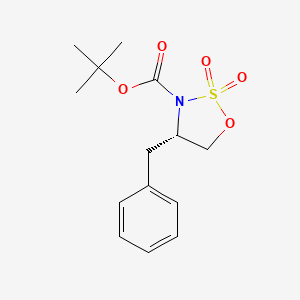 molecular formula C14H19NO5S B3039489 (S)-3-Boc-4-benzyl-1,2,3-oxathiazolidine 2,2-dioxide CAS No. 1105712-07-9