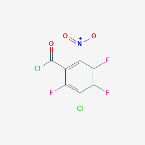 molecular formula C7Cl2F3NO3 B3039494 3-Chloro-2,4,5-trifluoro-6-nitrobenzoyl Chloride CAS No. 111230-49-0