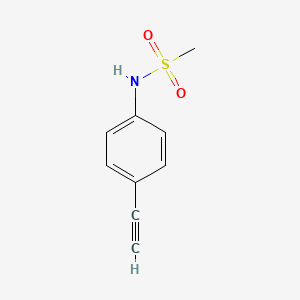 molecular formula C9H9NO2S B3039496 N-(4-乙炔基苯基)甲磺酰胺 CAS No. 111448-81-8